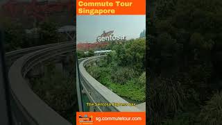 Sentosa Express Monorail from Vivo City to Resorts World Station Universal Studios Singapore [upl. by Clarkson930]