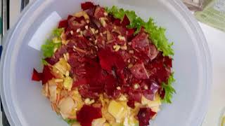 Salata od cvekle i jabuke Salat von Rote bete und Apfel [upl. by Hgielra]