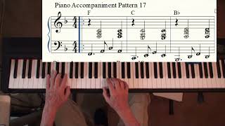 Piano Accompaniment Pattern 17 [upl. by Gala]