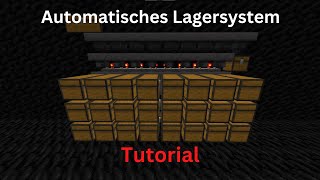 Einfaches Automatisches Lagersystem in Minecraft Tutorial PS5 Xbox Windows 10 Switch Bedrock [upl. by Llevron]