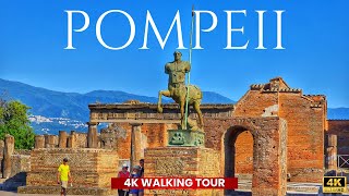 POMPEII ITALY 🇮🇹 The place covered by VESUVIUS lava in 79 AD  Walking Tour [upl. by Sicnarf724]