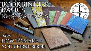 Bookbinding Basics Chapter 2  Basic Materials amp How To Make Your First Notebook [upl. by Iphigenia]