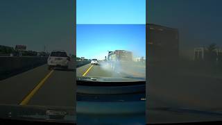 Dump Truck Driver Lost Control dashcam road usa [upl. by Annahael159]