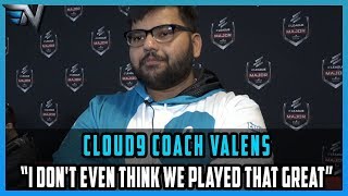 Cloud9 coach valens on the Boston Major grand final quotI dont even think we played that greatquot [upl. by Razatlab]