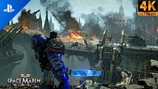 Alian Army VS Titus Marines  Warhammer 40K Immersive Gameplay  4K 60FPS [upl. by Halilad305]