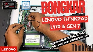 Bongkar ThinkPad L470  Bisa Upgrade SSD M2 Sata [upl. by Smail]