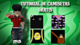 Tutorial de cómo hacer camisetas clasicas en roblox gratis [upl. by Nimar]