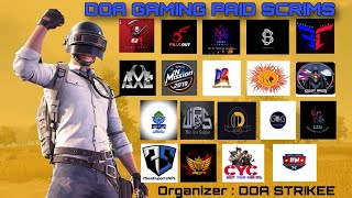 DOA GAMING PRESENTS PAID SCRIMS  WEEK 2  DAY 1  FT RanjitCasts [upl. by Salazar]