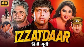 Govindas IZZATDAAR 1990 Full Hindi Movie  Madhuri Dixit Dilip Kumar  Bollywood Action Movie [upl. by Farrington503]