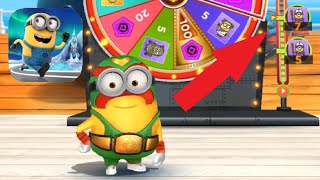 Luchador Minion rush Prize Wheel rewards gameplay walkthrough ios  android [upl. by Aivonas]