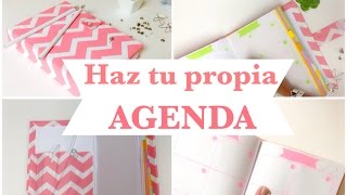 Como hacer una AGENDA  ó libretaencuadernado básico [upl. by Faires]