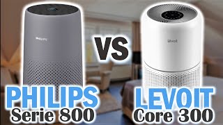 LUFTREINIGER VERGLEICH 2024  Philips Serie 800 vs Levoit Core 300 [upl. by Nibas]