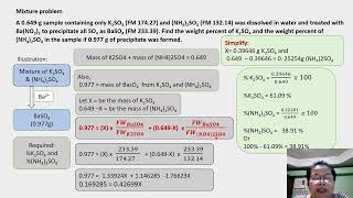 Precipitation gravimetry mixture problem [upl. by Scrope]