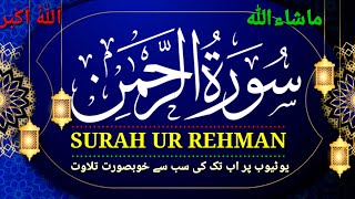 Worlds most beautiful recitation of Surah ArRahman  سورة الرحمن [upl. by Julius]