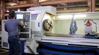 ROMI CNC FLAT BED MANUALTEACH LATHE [upl. by Loux]