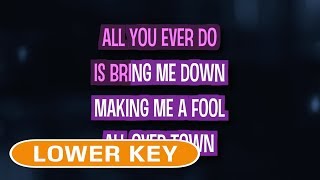 All You Ever Do Is Bring Me Down Karaoke Lower Key  The Mavericks [upl. by Asemaj638]