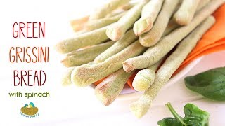 Spinach Grissini Breadstick Recipe [upl. by Humfrey910]