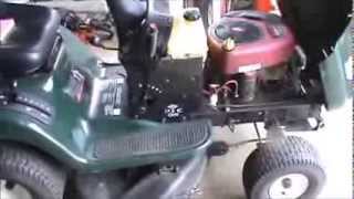 How to remove an engine from a tractor Part 1 [upl. by Shuping]