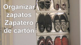 Cómo organizar zapatos con un zapatero hecho de cartón [upl. by Losiram]