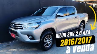 TOYOTA HILUX 28 SRV 4X4 DIESEL 20162017 DISPONÍVEL PRA VENDA [upl. by Imoyn]