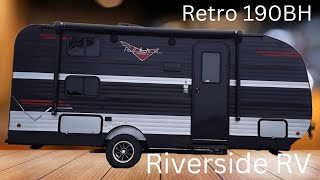 2022 Riverside RV Retro 190BH camper walkthrough [upl. by Teirtza]