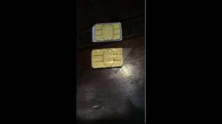 Cut Straight Talk sim card into a Nano Simcard  WORKS ON IPHONE 5 [upl. by Iain]