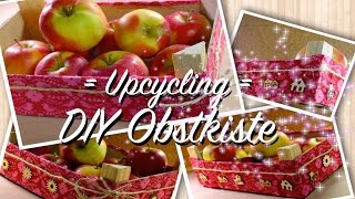 DIY Obstkorb Obstkiste  Upcycling Mandarinenkiste  Shabby Chic  aus alt wird neu  individuell [upl. by Cosme]