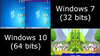 ChilledWindows 7 Comparation  Windows 7 32 bits vs Windows 10 64 bits [upl. by Arral]