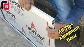 How to Make a Aluminum Door  very important trick  Aluminum Door Design India [upl. by Carlson467]