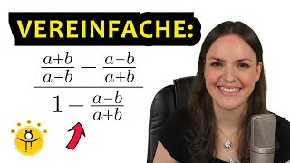 SCHWIERIGEN Doppelbruch mit Variablen auflösen – Terme vereinfachen Bruch [upl. by Dranel537]