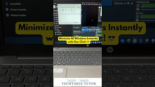 Minimize All Windows Instantly 😎 One Click Magic techtips windows microsoft shortsvideo [upl. by Westfahl]