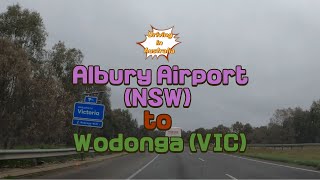 Driving in Australia From Albury Airport NSW to Wodonga VIC  4K [upl. by Eromle364]