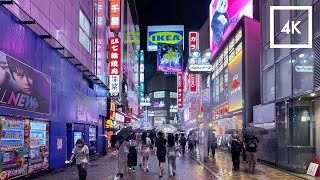 【4K HDR】☔️ Tokyo Walk Rainy Night Walking from Omotesando to Shibuya Summer 2024  Japan [upl. by Lenahc247]