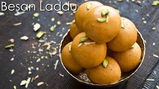 Besan Laddu Recipe  Besan Ke Laddoo  Homemade Besan Ladoo  The Terrace Kitchen [upl. by Padgett]