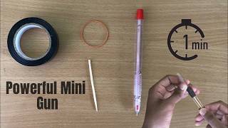 Making a Toothpick Gun  Easy DIY Gun Craft  toothpick arts Toothpick Studio [upl. by Odille104]