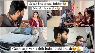 Finally Hmari Gaadi aagyi vapis😍🥹Nishi ki khushi🥹’Nona or Sare bache hua sath😍’ [upl. by Eilrac32]