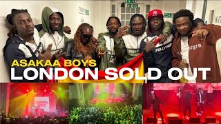 ASAKAA BOYS LONDON SOLD OUT FULL PERFORMANCE VIDEO [upl. by Oiluarb]