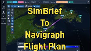 SimBrief to Navigraph Flight Planning [upl. by Achilles271]