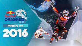 Cameron Naasz Flawless Winning Run 🏅  Red Bull Crashed Ice 2016 [upl. by Enner]