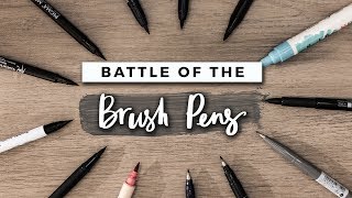 Which Brush Pen is the Best  STATIONERY SHOWDOWN [upl. by Akinod]