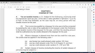 Section 4 Tax on Taxable Income  Income tax ordinance 2001  Inspector inland Revenue Interview [upl. by Naujal]