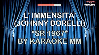 Johnny Dorelli  Limmensità SR 1967 KARAOKE MM [upl. by Noxaj8]