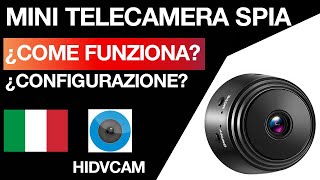 Mini Telecamera Spia Nascosta A9 HD App HIDVCAM [upl. by Amein868]