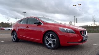 2015 Volvo V40 16 D2 115 SE Lux Nav StartUp and Full Vehicle Tour [upl. by Ahsillek66]