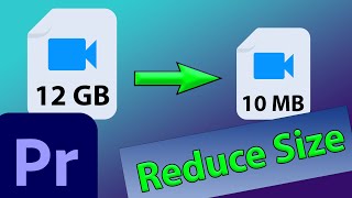 Premiere Pro Export Small File Size in High Quality [upl. by Gujral]