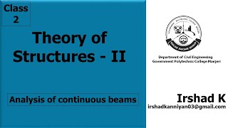 Clapeyrons theorem of three moments [upl. by Mccandless]