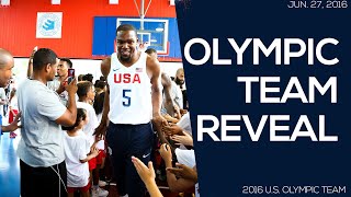 TEAM REVEAL  2016 US Olympic Mens Basketball Team [upl. by Dagny]