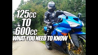 125cc TO 600cc SPORTBIKE IMPORTANT TIPS [upl. by Ecart]