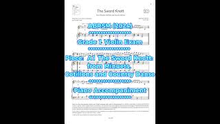 ABRSM Grade 1 Violin Exam 2024 A1The Sword Knott piano part 英国皇家小提琴1级 钢琴伴奏 2024 abrsm [upl. by Cordova]