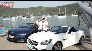 Mercedes SLC 300 x Audi TT Roadster  Comparativo  CARRO [upl. by Wun]